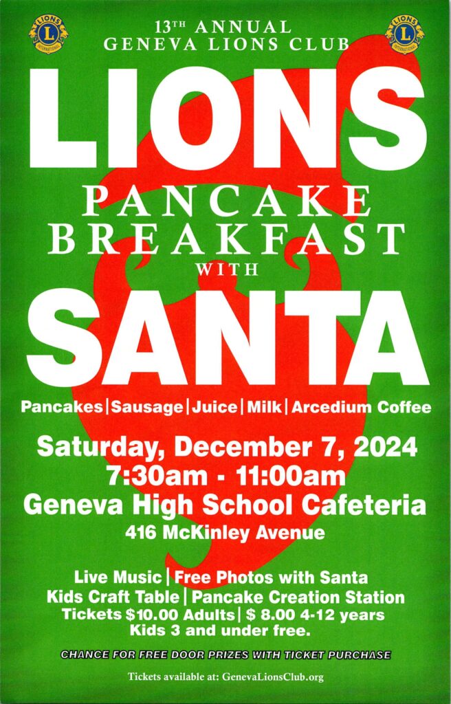 2024 lions pancake breakfast flyer